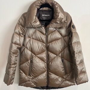 Bernardo Puffer Jacket Rose Gold, like NEW! Sz Small